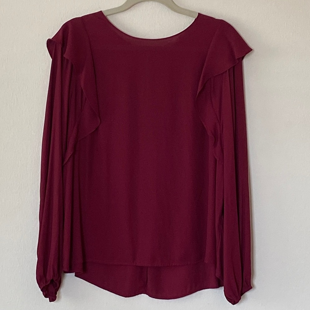 Lush Crimson Blouse - Size XL